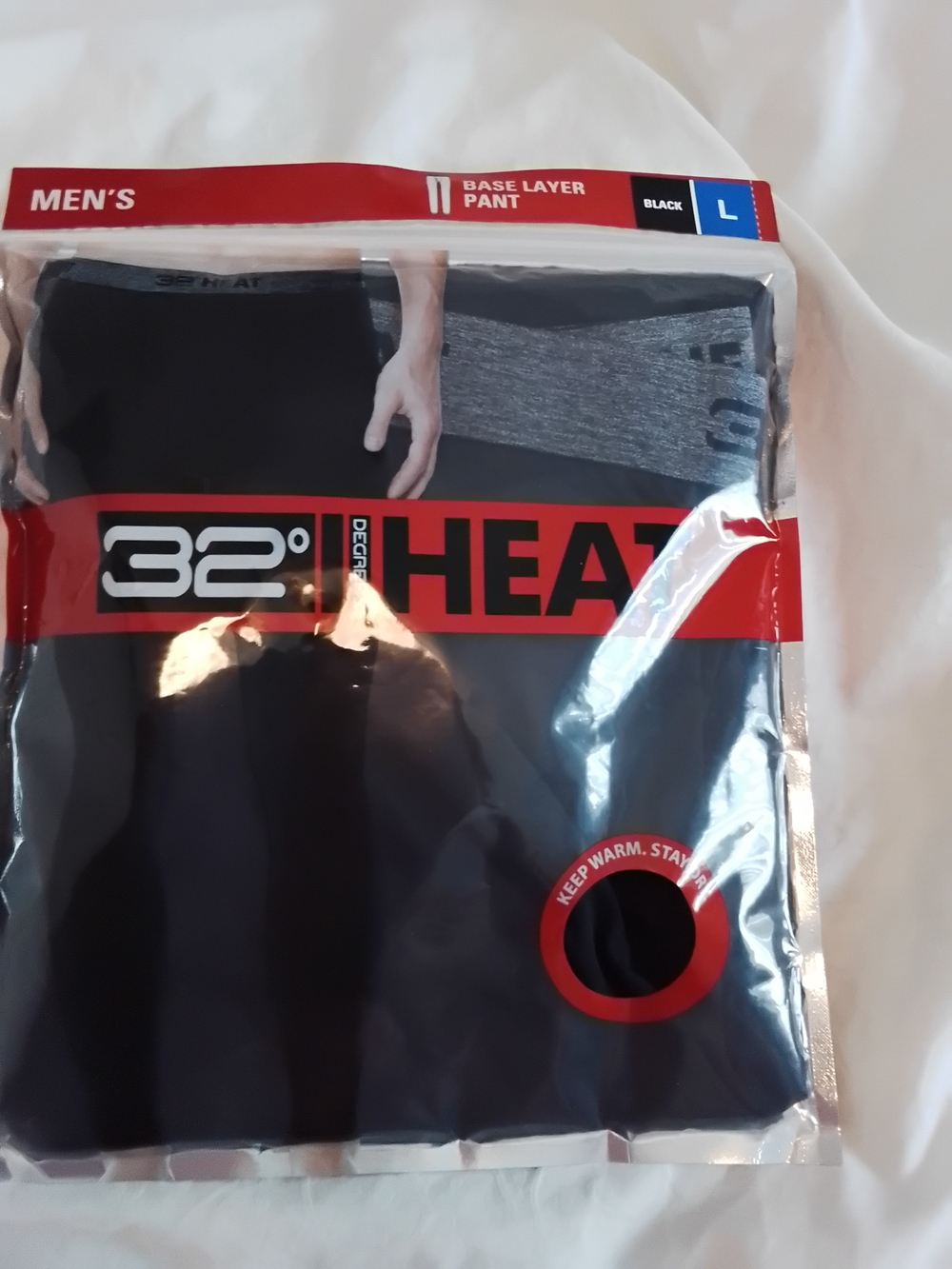 Men's Legging Black Base Layer Pant - L